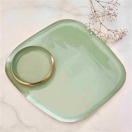 Sage Green Chip and Dip Set