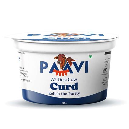 PAAVI A2 Desi Cow Curd 200 Gm