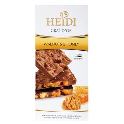 HEIDI GRAND OR MILK WALNUTS N HONEY 100G