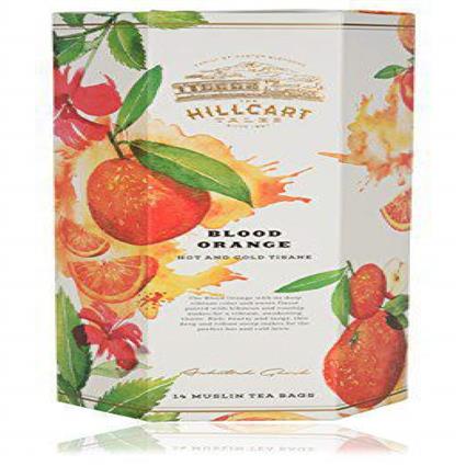 The Hillcart Tales Blood Orange Hot And Cold Tisane Herbal Tea (14 Teabags)