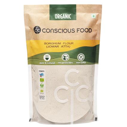 Conscious Food Natural Jowar & Sorghum Flour 500G Pack