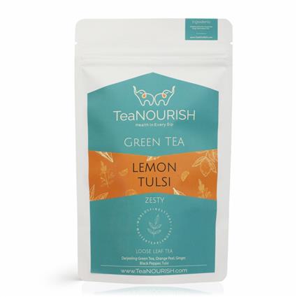 Teanourish Lemon Tulsi Darjeeling Green Tea 100 Gms