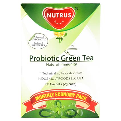 Nutrus Probiotic Green Tea,60 Sachets Box