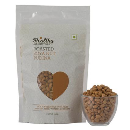 Soya Nut  -  Roasted Pudina Snack - Healthy Alternatives