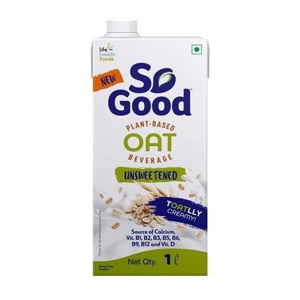 So Good Oat Beverage Unsweetened 1L