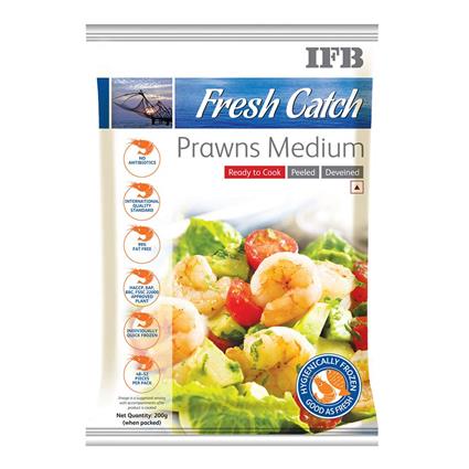 Ifb Fresh Catch Prawns Medium 200G Pouch