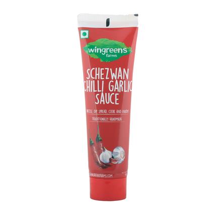 Wingreens Schezwan Chilli Garlic  Sauce, 130G Squeeze Tube