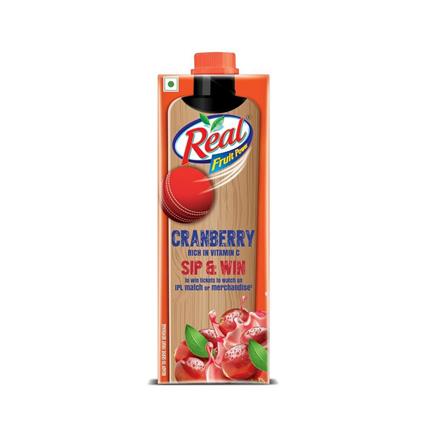 Dabur Real Cranberry Juice 1L Tetra Pack