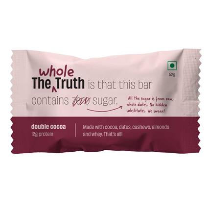 The Whole Truth Double Cocoa Protein Bar, 52G Packet