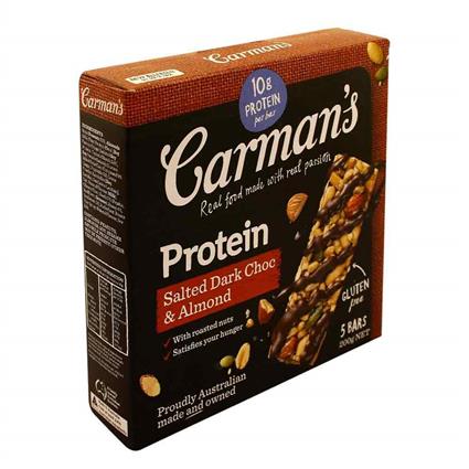 Carmans Protein Salt Dark Chocolate Almond Bar 200G