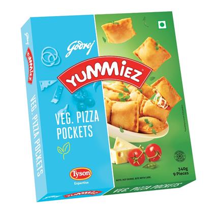 Yummiez Veg Pizza Pockets, 330G Box