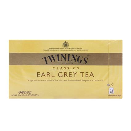 TWININGS EARL GREY 25S TEA BAG BOX