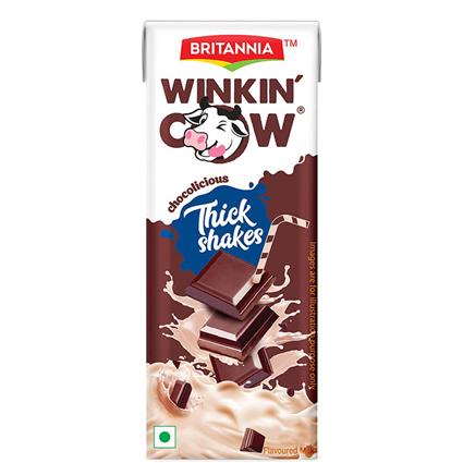 Winkin Chocolate Milkshake, 200Ml Tetra Pack