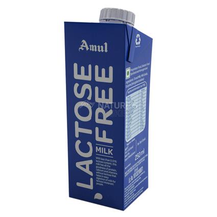 Amul  Lactose Milk, 250Ml Tetra Pack