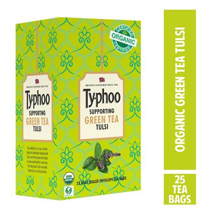 Typhoo Tulsi Green Tea (25 Sachets) Box