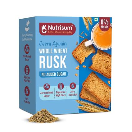 Nutrisum Jeera & Ajwain Rusk 180 Gm