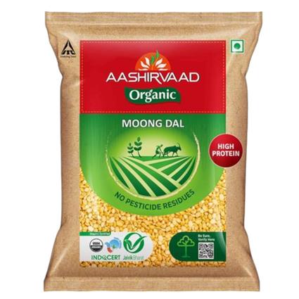 Aashirvaad Nsf Organic Moong Dal 1Kg.