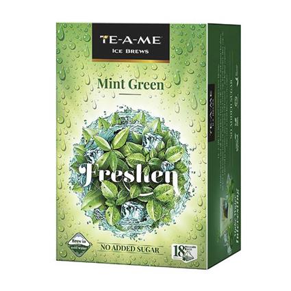 Te-A-Me Fresh Green Mint Ice Infusion Tea Box 18 Tea Bags