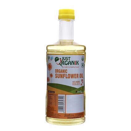 Just Organik Sunflower Oil 1L Bottle