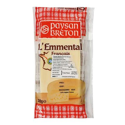 Paysan Breton Emmental Portion Cheese 220G Pack