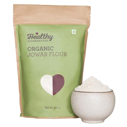 Healthy Alternatives Organic Jowar Flour 500G Pouch