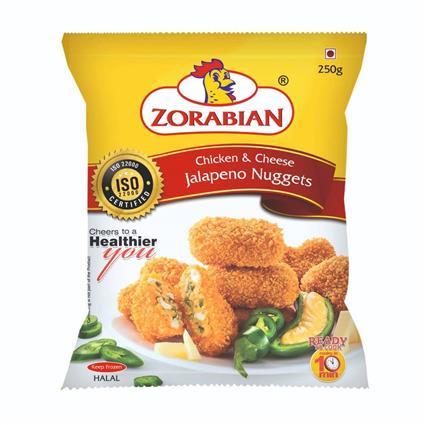 Zorabian Chicken And Cheese Jalapeno Nuggets 250G Pouch
