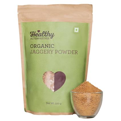 Healthy Alternatives Organic Jaggery, 500G Pouch