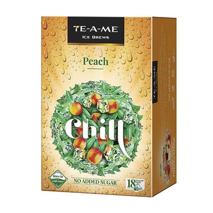 Te-A-Me Chill Peach Ice Infusion Tea Box 18 Tea Bags