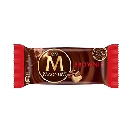 Kwality Walls Magnum Brownie Ice Cream 80Ml Pouch