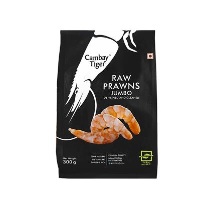 Cambay Tiger Tiger Prawns Dvc Small, 300G Pouch