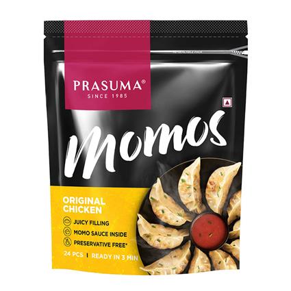 Prasuma Chicken Momos Original 24 Pcs