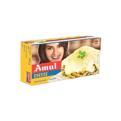 Amul Processed Cheese Block, 200G Carton