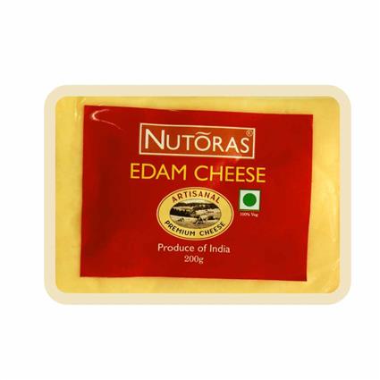 Nutoras Edam Cheese Block - Made From Cow's Milk, 200 G Pack