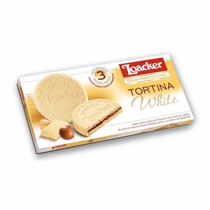 Loacker Tortina White Wafer Biscuit 63G