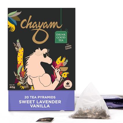 Chayam Sweet Lavender Vanilla Tea, 40G Box