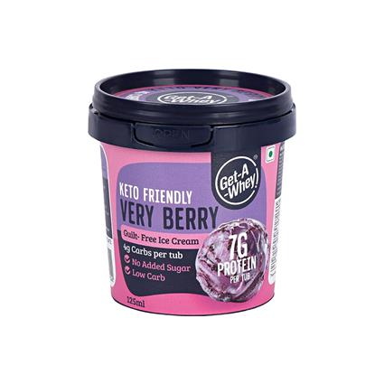 Get- A- Whey Ice Cream - Very Berry Keto Tub 125Ml