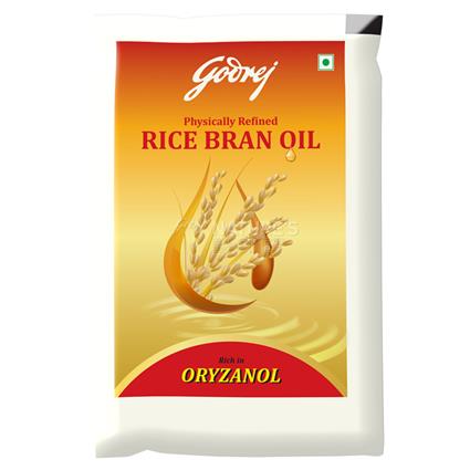 Godrej Rice Bran Oil, 1L Pouch