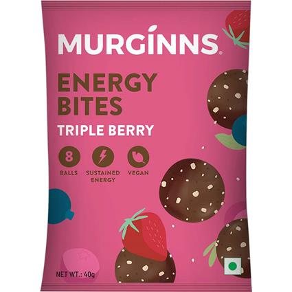 Murginns Triple Berry Energy Bites 40G Pack