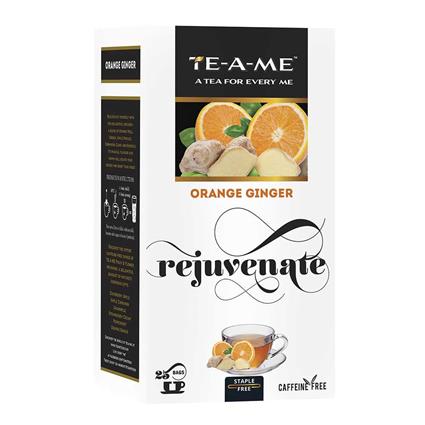 Te-A-Me Orange Ginger Infusion Tea Box 25 Tea Bags