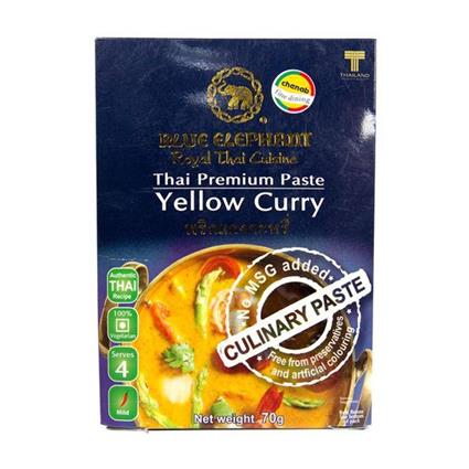 Blue Elephant Royal Thai Cuisine Premium Paste Yellow Curry 70G Pouch