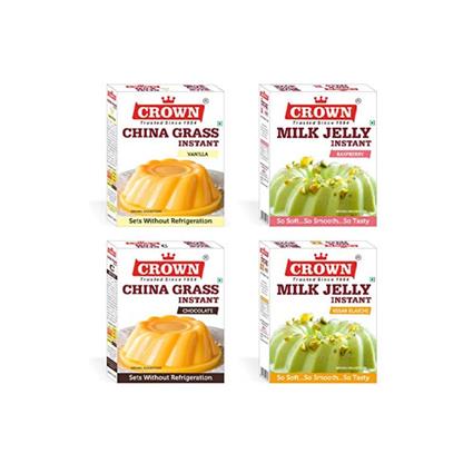 Crown Vanilla Milk Jelly, 80G Box