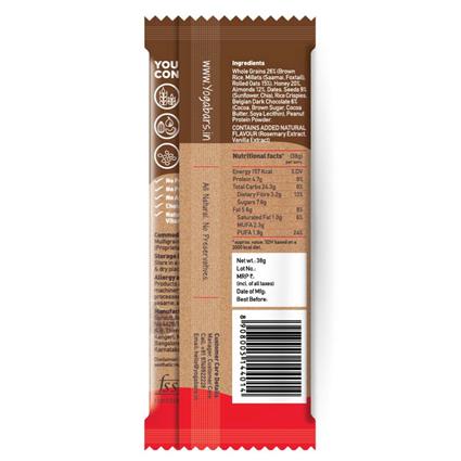 Yoga Bar Chocolate Chunk Nut Multigrain Energy Bar, 38G Packet