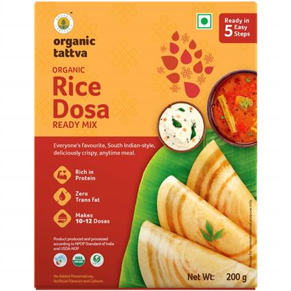 Organic Tattva Rice Dosa Ready Mix ,200G