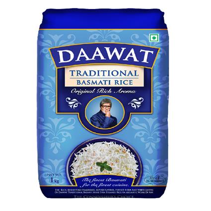 Daawat Traditional Basmati Rice 1Kg Pouch