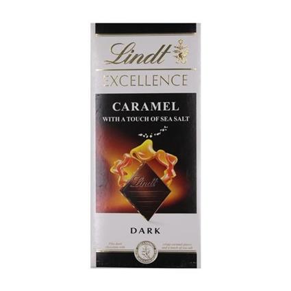 Lindt Excellence Caramel Dark Chocolate 100G