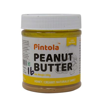 Pintola All Natural Creamy Honey Peanut Butter, 350G Jar