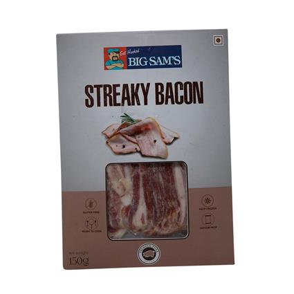 Big Sams Premium Streaky Bacon 150G Box