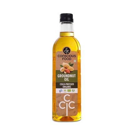 Conscious Food Organic Groundnut Oil 1000Ml Bottle