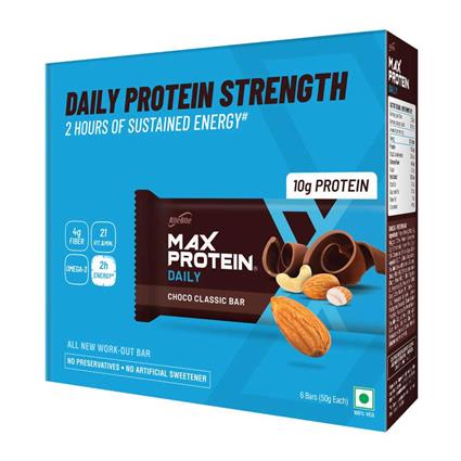 Ritebite Max Protein Daily (10G Protein) Seeds, Bars, 300G Box (Pack Of 6)