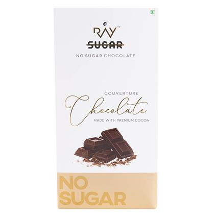 Ray Chocolate Bar Couverture Cocoa No Sugar 80G